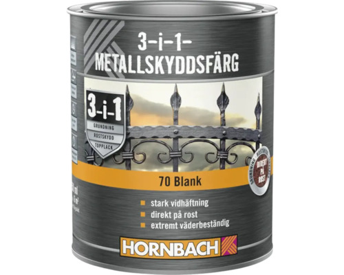 Burk metallskyddsfärg 3-i-1 för grundfärg, rostskydd och topplack