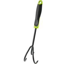 Trädgårdskultivator med tre pinnar för att luckra upp jorden