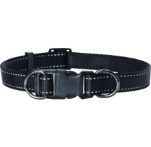 Hundhalsband DOGMAN Iris ställbart svart Large