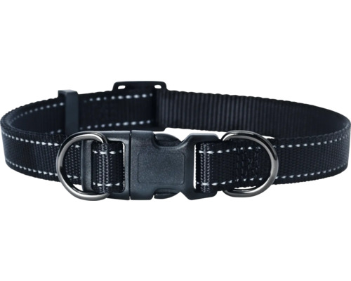 Hundhalsband DOGMAN Iris ställbart svart Large