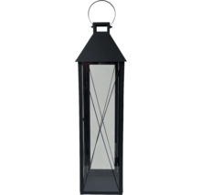 Svart lykta med bärhandtag