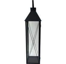 Dekorativ lykta av metall och glas