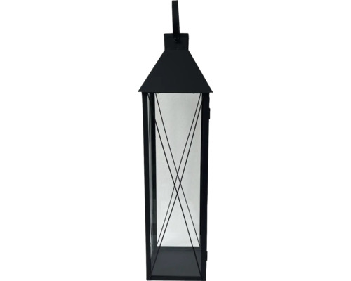 Dekorativ lykta av metall och glas