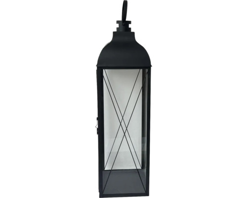 Dekorativ lykta av metall och glas