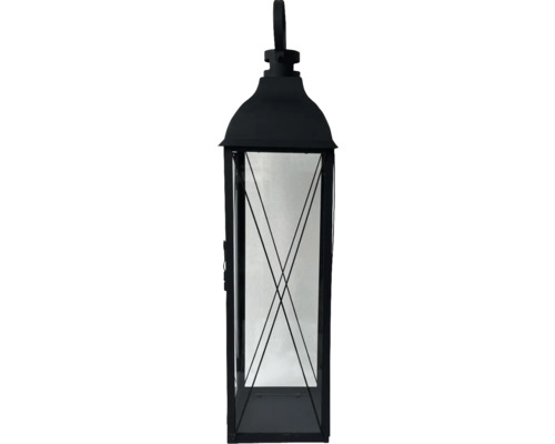 Dekorativ lykta av metall med glas