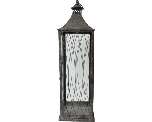 Lyktor av metall med glaspaneler