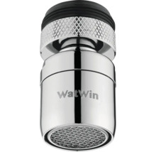 Vattenbesparande strålregulator med WatWin-logotyp