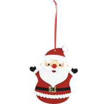 Julprydnad Santa Claus av filt med upphängningsband