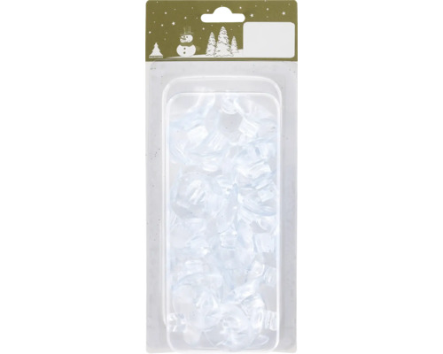 Förpackning med transparenta hängare