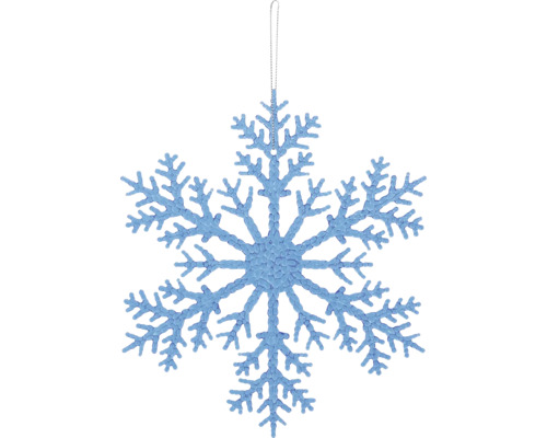 Dekorativ snöflinge hänge med upphängningsanordning