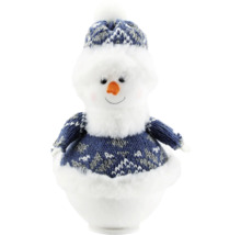 Snögubbe figur med mössa och tröja