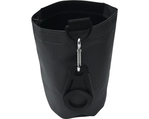 Svart godisväska med fästklämma