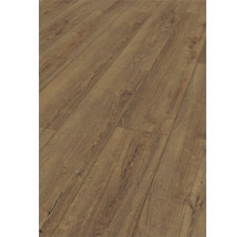 Närbild av laminatgolv med träutseende