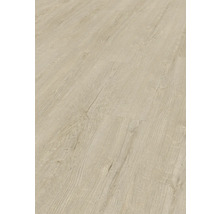 Närbild av laminatgolv med träutseende.