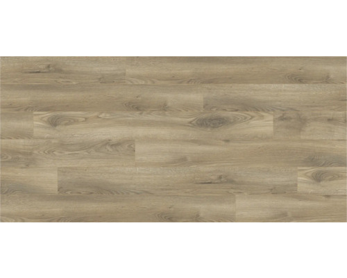 Närbild av vinylgolv med träutseende.