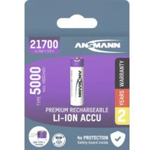 Ansmann 21700 litiumjonbatteri med USB Type-C-laddningsfunktion