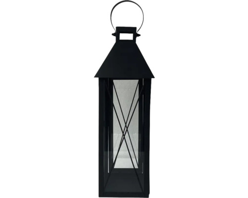 Lyckta av metall med glaspaneler och handtag