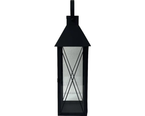 Lyktan med handtag och transparenta rutor