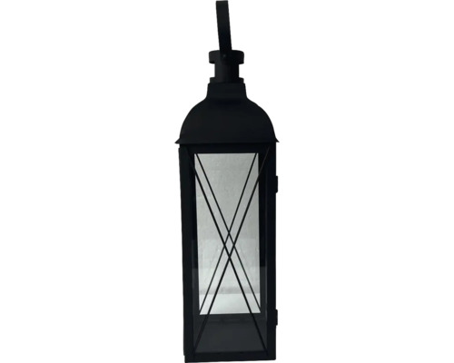 Dekorativ lykta av metall och glas