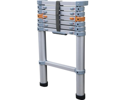 Hopfälld teleskopisk aluminiumstege