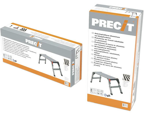 Förpackning för en hopfällbar arbetsplattform i aluminium