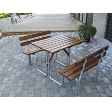 Picknickset EDEN WOOD stål picnic 100cm brun