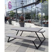 Picknickset EDEN WOOD Stockholm 180cm grå