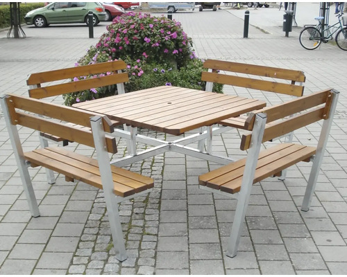 Picknickset EDEN WOOD Quattro Steel-pine brun