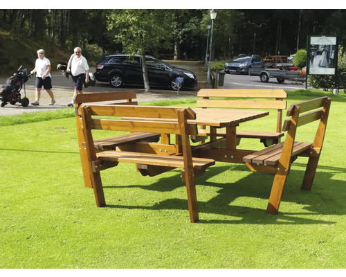 Picknickset EDEN WOOD Quattro Picnic trä brun