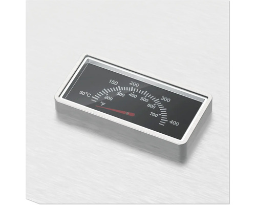 Grilltermometer med temperaturvisning i grader Celsius och Fahrenheit