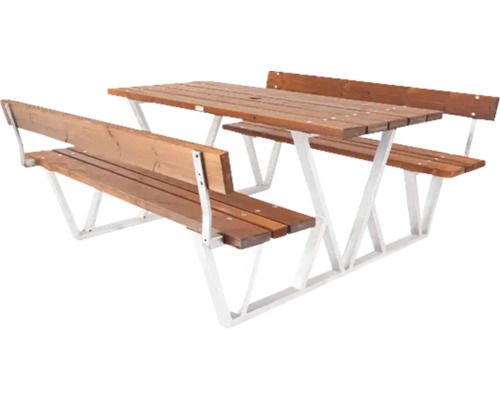 Picknickset EDEN WOOD Wix med ryggstöd brun