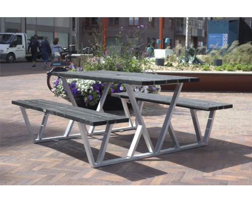 Picknickset EDEN WOOD Wix 180cm svart