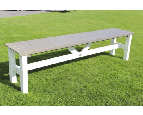 Bänk EDEN WOOD Viking 100x38 vit/grå