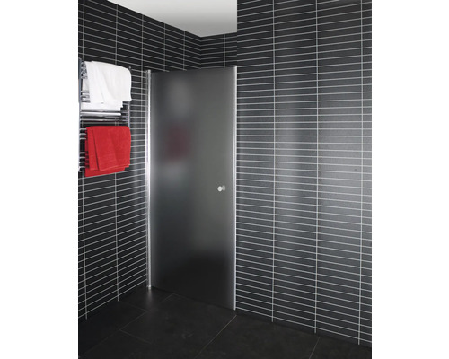 Duschdörr ARROW Basic Door 70 silver frostat glas 672-692 mm vändbar 7302895 Badrum med kaklad duschkabin och handdukstork