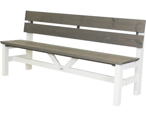 Soffa EDEN WOOD Viking 190x38cm vit/grå