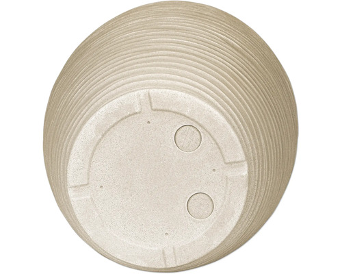 Undersida av en strukturerad blomkruka