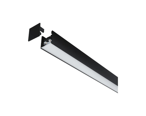 LED-profilarmatur med ändstycke