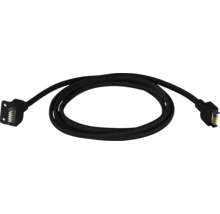 Svart kabel med kontakter i båda ändar