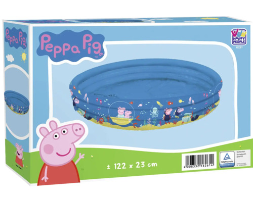 Barnpool HAPPY PEOPLE Peppa Pig 3 ringar 122x23cm