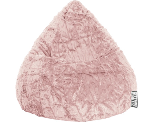 Sittsäck SITTING POINT Fluffy XL gammelrosa 70x90cm