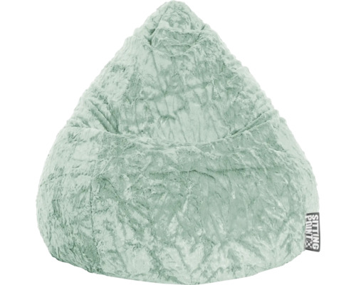 Sittsäck SITTING POINT Fluffy L salvia 70x90cm