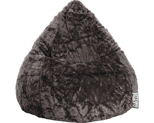 Sittsäck SITTING POINT Fluffy XL antracit 70x110cm