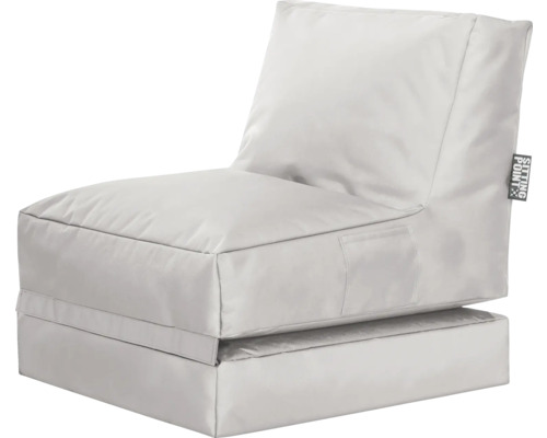 Sittsäck fåtölj SITTING POINT Twist scuba grå 70x80cm