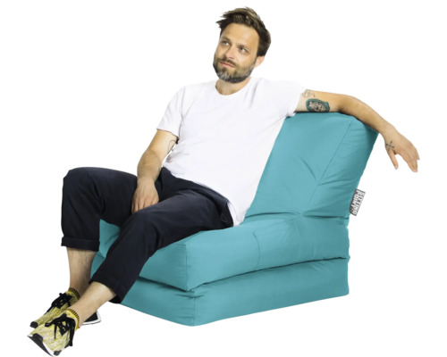 Sittsäck fåtölj SITTING POINT Twist scuba petrol 70x80cm