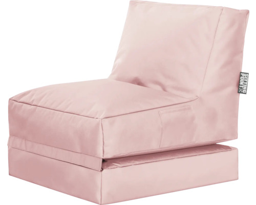 Rosa sittsäck fåtölj med ryggstöd