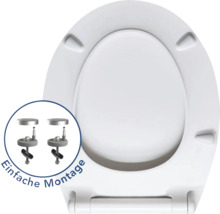 Toalettsits av plast med enkel montering