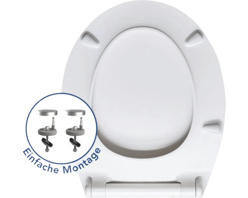 Toalettsits av plast med enkel montering