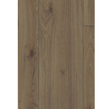 Närbild av laminatgolv med trästruktur