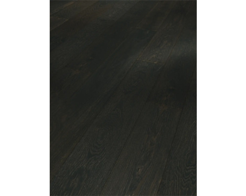 Provbit: Parkettgolv PARADOR Pinot svart ek Mörkt trägolv av ek