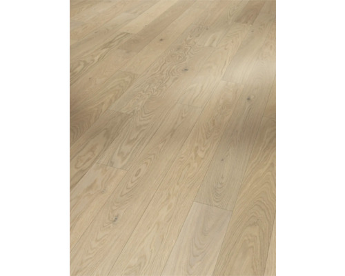 Provbit: Parkettgolv PARADOR Cortese mattlackerad ek Ljust trägolv med naturlig ådring